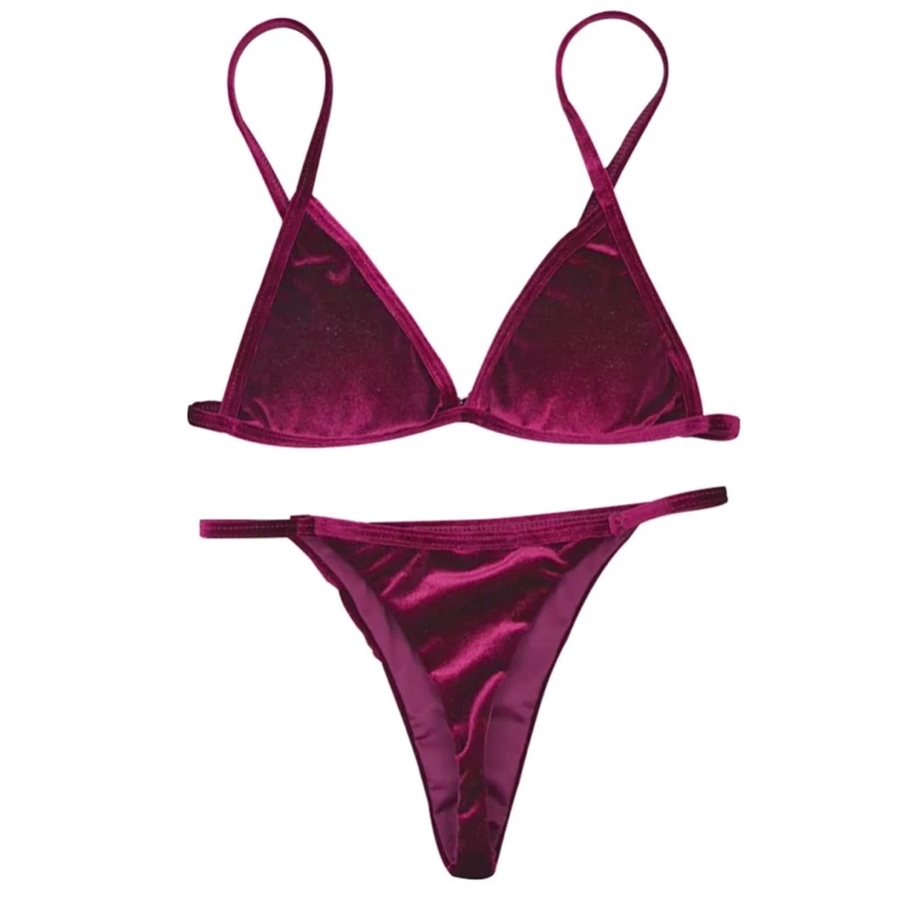 Sexy Wine Red Bikini
